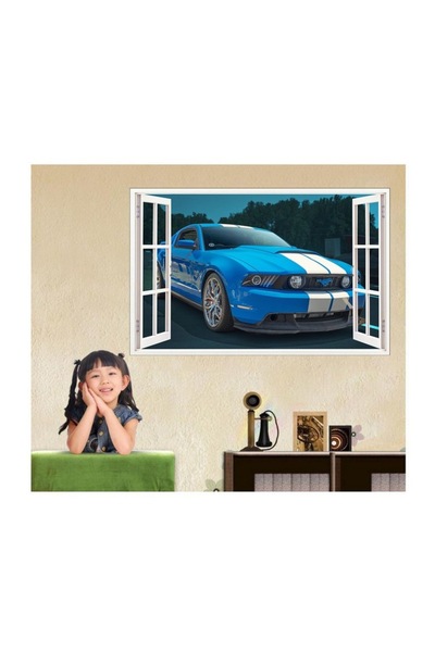 BV Decorative car sticker, 3D window, 80 cm