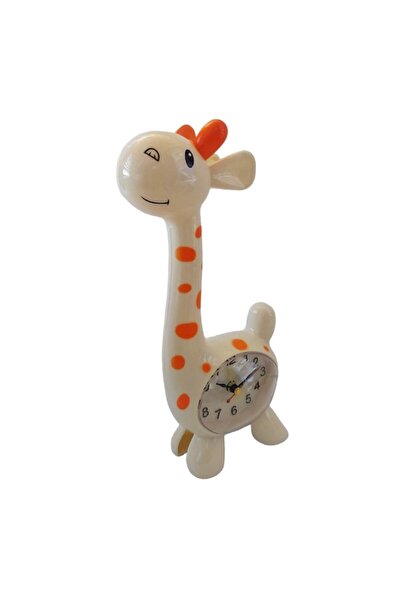 BV Giraffe-shaped Table Clock, Cream, 23 cm