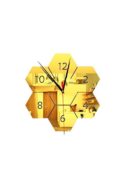 BV Decorative Wall Clock, Asymmetric, Acrylic Mirror, 27 cm, MC-067