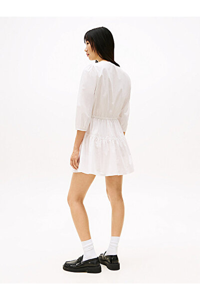 Tommy Hilfiger Women's Tjw Poplin Tiered Dress