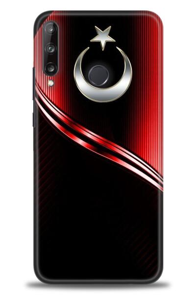 Rulet Aksesuar غطاء متوافق مع هاتف هواوي P40 Lite E HD مطبوع - غطاء سيليكون ب...