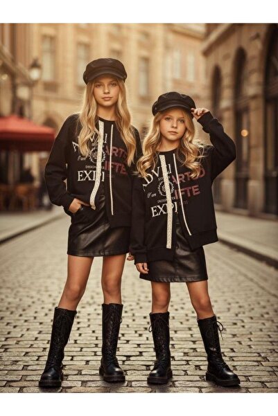 Zekids Φούτερ για κορίτσια με ασύμμετρη κοπή με λεπτομέρεια με φερμουάρ overs...