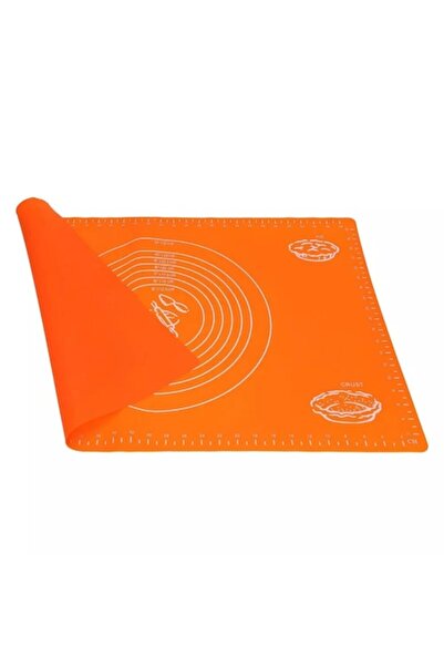 BV Silicone dough mat, non-stick sheet, 60x45 cm, Orange (394COF)