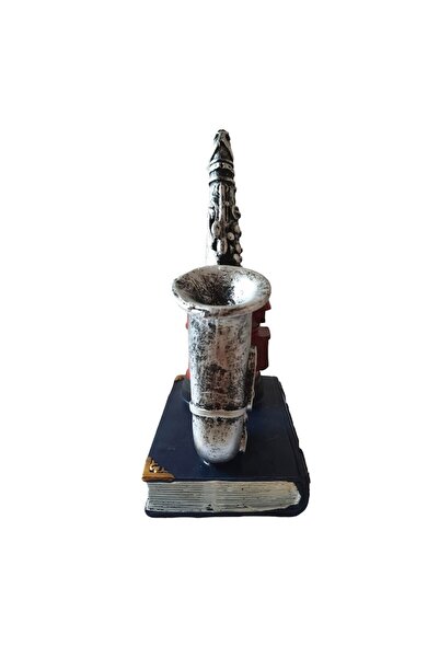 BV Saxophone figurine with pen holder, 19 cm