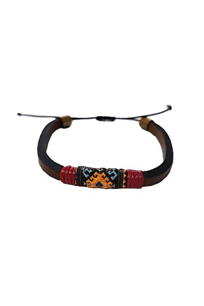 BV Faux leather bracelet, Red, A4B163