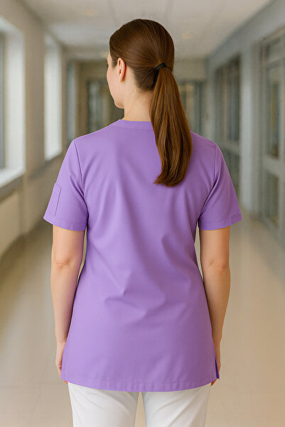 mirach 4-Pocket Nurse and Doctor Scrubs Single Top Uniform Hospital Surgical Uniform Comfortable Medical Clothing