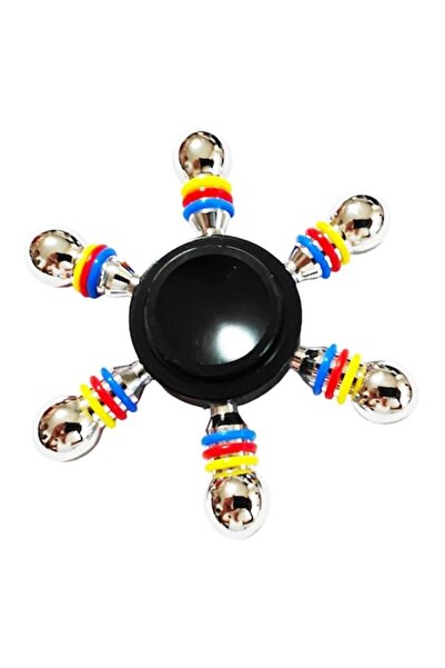 BV Rotitor Fidget, BV, Galaxy Negru, Aluminiu, 7 cm