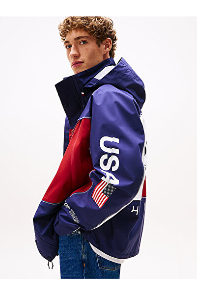 Tommy Hilfiger Unisex Tommy X U.S. Sail Gp Team Ripstop Relaxed Windbreaker