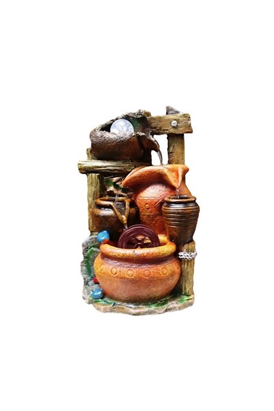 BV Fântână ornamentală de interior cu buton pornit/oprit, 34 de vaze, 35 cm, 1176CX