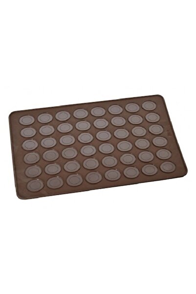 BV Covoraș din silicon pentru macarons, 48 ​​de cavități, maro, 38 cm