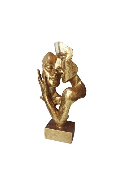 BV Decorative couple statuette 'Passion', Gold, 30 cm