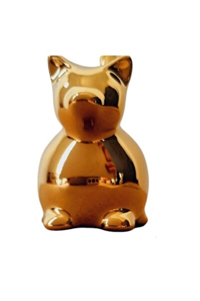 BV Decorative Cat Figurine, Gold, 8 cm (DV2703AU)