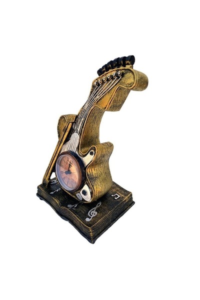 BV Table clock in the shape of a violin, 25 cm, 1559G-1
