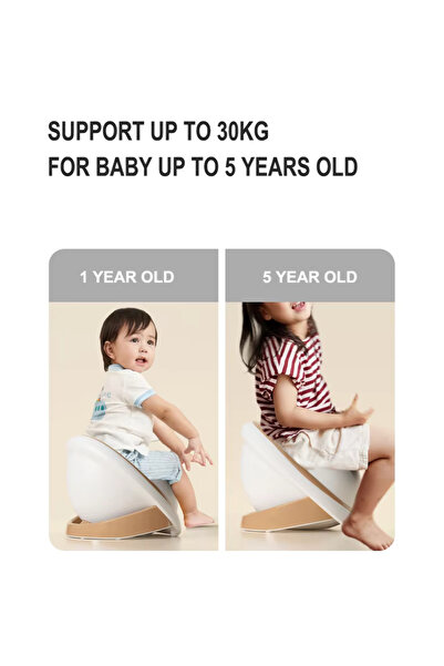 LITTLE ANGEL - Baby Potty Chair With Lid & Comfortable Seat - Grey