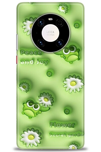 Rulet Aksesuar غطاء متوافق مع هاتف هواوي ميت 40 برو HD مطبوع - غطاء سيليكون م...