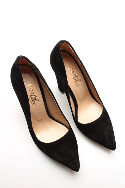 İDİL K SİYAH SÜET KADIN TOPUKLU