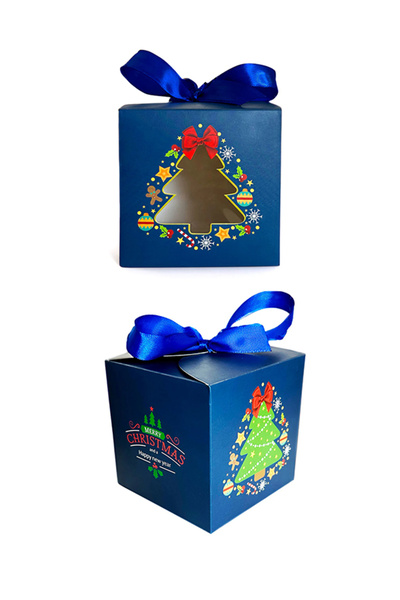 OEM Set 5 cutii patrate Craciun