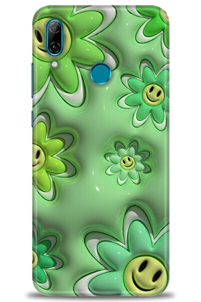 Rulet Aksesuar غطاء متوافق مع هاتف هواوي بي سمارت 2019 HD مطبوع - غطاء سيليكو...