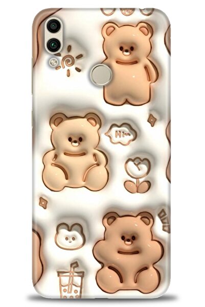 Rulet Aksesuar Huawei Honor 8C Uyumlu Kılıf HD Baskılı Kapak - Tasarım Siliko...