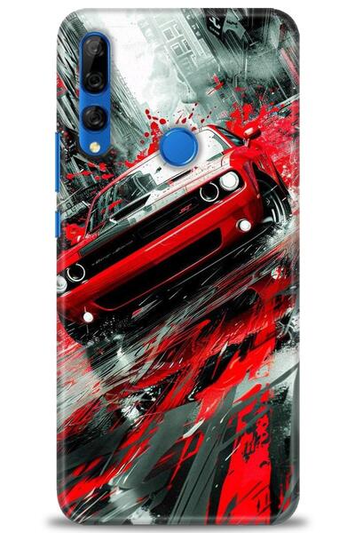 Rulet Aksesuar غطاء متوافق مع هاتف هواوي Y9 برايم 2019 HD مطبوع - غطاء سيليكو...