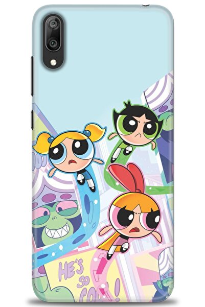 Rulet Aksesuar غطاء متوافق مع هاتف هواوي Y7 برايم 2019 HD مطبوع - غطاء سيليكو...