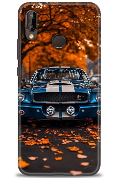 Rulet Aksesuar غطاء متوافق مع هاتف هواوي P20 لايت HD مطبوع - غطاء سيليكون بتص...