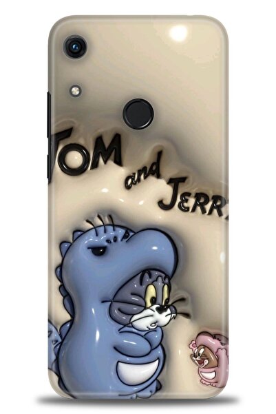 Rulet Aksesuar غطاء متوافق مع هاتف هواوي هونر 8A HD مطبوع - غطاء سيليكون بتصم...