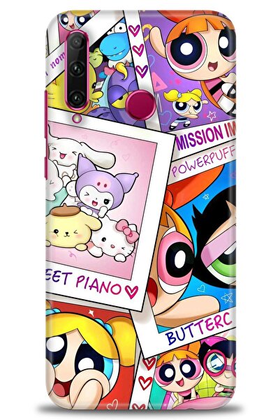 Rulet Aksesuar غطاء متوافق مع هاتف هواوي هونر 20 لايت HD مطبوع - غطاء سيليكون...