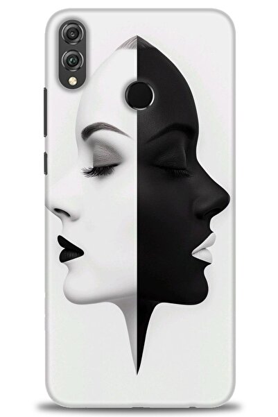 Rulet Aksesuar غطاء متوافق مع هاتف هواوي هونر 8X HD مطبوع - غطاء سيليكون مصمم...