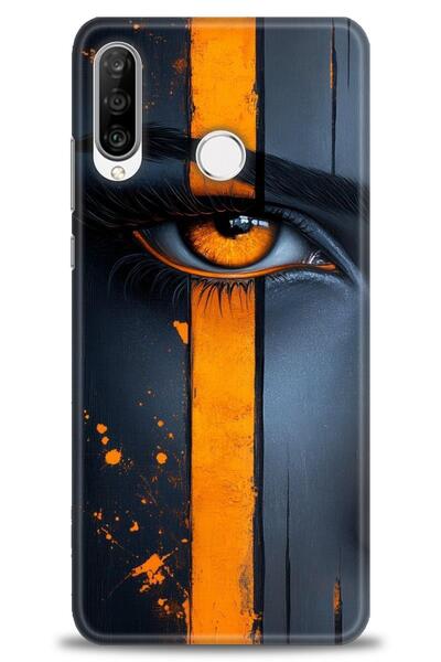 Rulet Aksesuar غطاء متوافق مع هاتف هواوي P30 لايت HD مطبوع - غطاء سيليكون مصم...