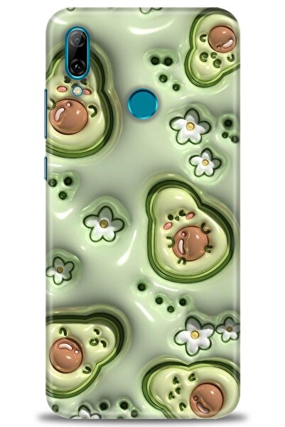 Rulet Aksesuar غطاء متوافق مع هاتف هواوي بي سمارت 2019 HD مطبوع - غطاء سيليكو...