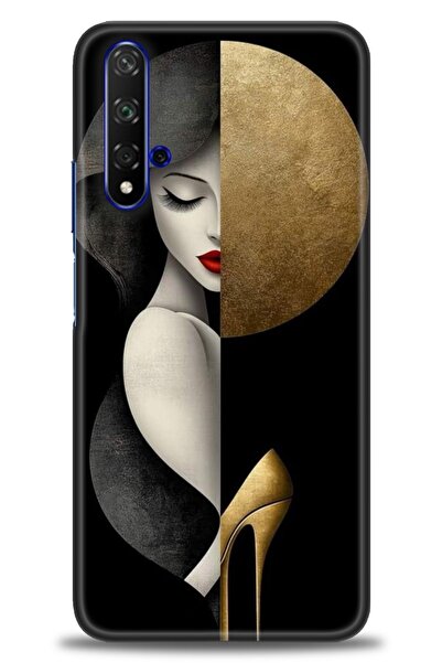 Rulet Aksesuar غطاء متوافق مع هاتف هواوي هونر مطبوع HD - غطاء سيليكون مصمم - 147