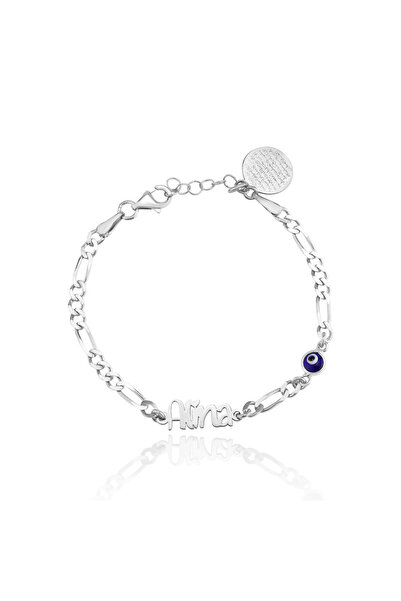 LITTLELUXE 925 Ayar Gümüş Kız Bebek Künyesi, İsimli Bebek Künyesi, Ayetel Kür...