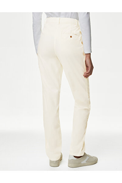 Marks & Spencer Yüksek Bel Slim Fit Chino Pantolon