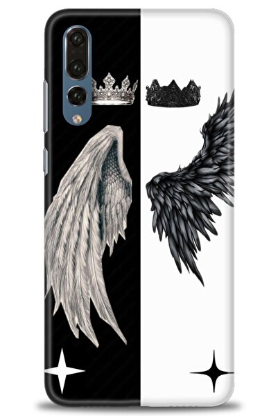 Rulet Aksesuar غطاء متوافق مع هاتف هواوي P20 Pro HD مطبوع - غطاء سيليكون مصمم...