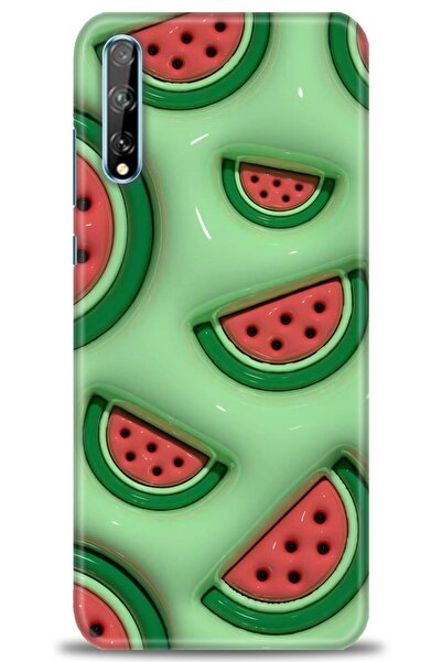 Rulet Aksesuar حافظة متوافقة مع هاتف هواوي بي سمارت إس + واقي شاشة سيراميك غي...