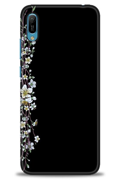 Rulet Aksesuar غطاء متوافق مع هاتف هواوي Y6 2019 HD مطبوع - غطاء سيليكون مصمم...