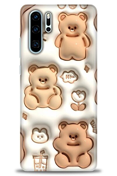 Rulet Aksesuar Huawei P30 Pro Uyumlu Kılıf HD Baskılı Kapak - Tasarım Silikon...