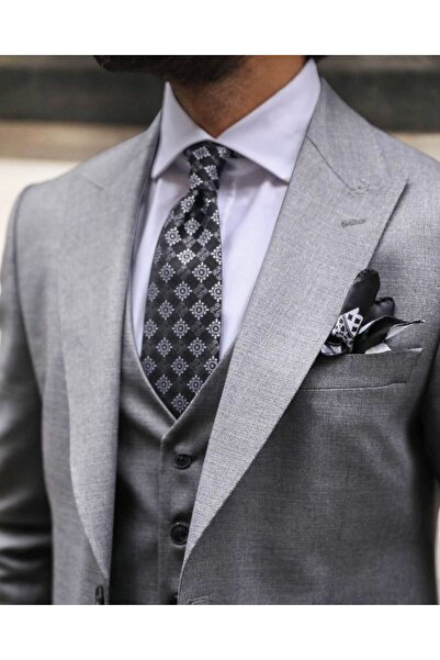 ilayda emir بدلة رجالية بتصميم خاص مع سترة رمادية اللون