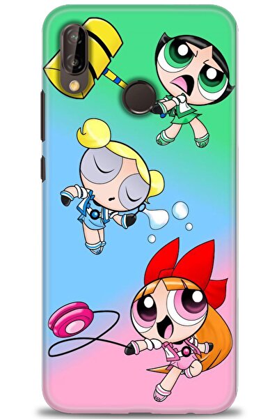 Rulet Aksesuar غطاء متوافق مع هاتف هواوي P20 لايت HD مطبوع - غطاء سيليكون بتص...