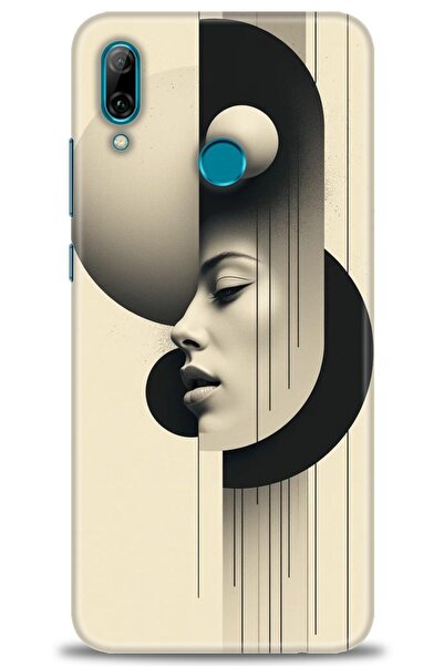 Rulet Aksesuar غطاء متوافق مع هاتف هواوي بي سمارت 2019 HD مطبوع - غطاء سيليكو...