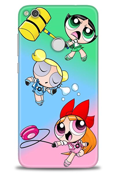 Rulet Aksesuar حافظة متوافقة مع هاتف هواوي P9 لايت 2017 HD مطبوع + واقي شاشة ...