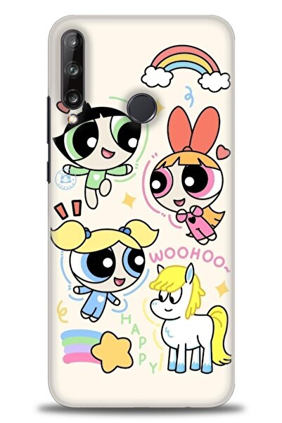 Rulet Aksesuar غطاء متوافق مع هاتف هواوي P40 Lite E HD مطبوع - غطاء سيليكون م...