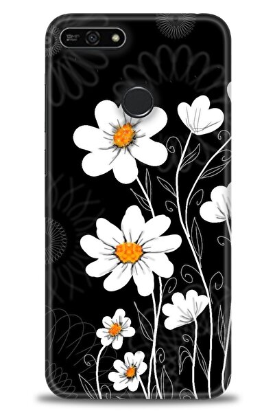 Rulet Aksesuar غطاء متوافق مع هاتف هواوي هونر 7A HD مطبوع - غطاء سيليكون بتصم...