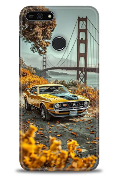 Rulet Aksesuar غطاء متوافق مع هاتف Huawei Honor 7A HD مطبوع - غطاء سيليكون بت...