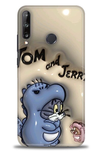 Rulet Aksesuar غطاء متوافق مع هاتف هواوي P40 Lite E HD مطبوع - غطاء سيليكون م...