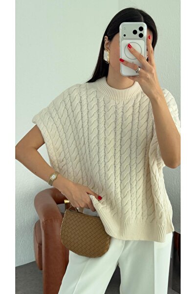 HAZELANNA Hair Braiding Cream Sweater