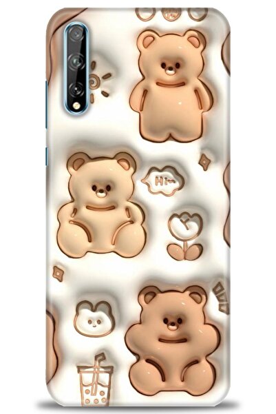 Rulet Aksesuar غطاء متوافق مع هاتف هواوي P Smart S HD مطبوع - غطاء سيليكون مص...