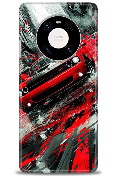 Rulet Aksesuar غطاء متوافق مع هاتف هواوي ميت 40 برو HD مطبوع - غطاء سيليكون م...