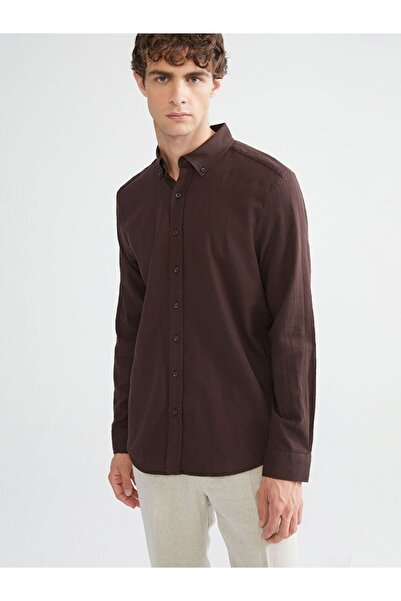 LC Waikiki Regular Fit Long Sleeve Poplin Men's Shirt